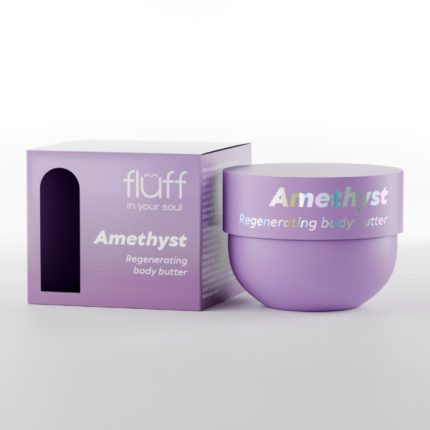 Fluff Body butter - Moisturizing body balm with amethyst 150ml