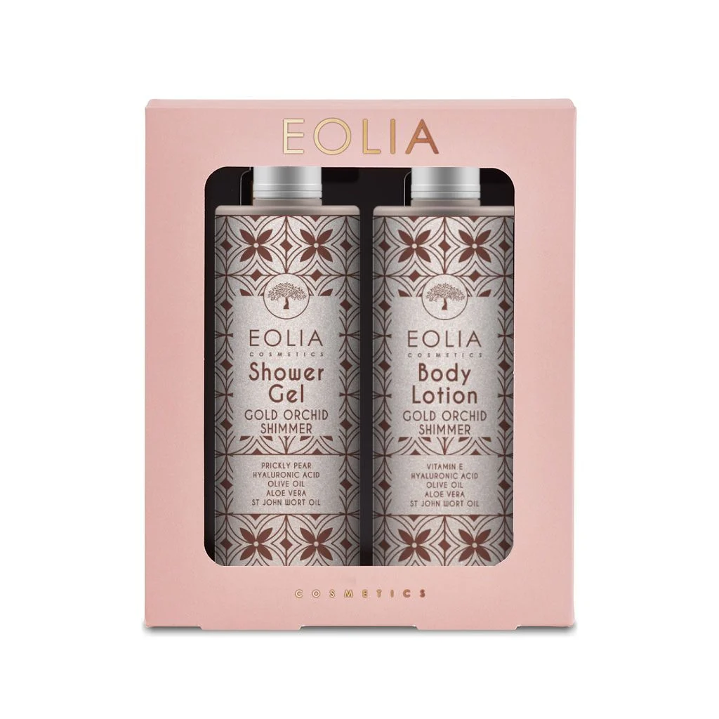 gift_box_shower_gel_gold_orchid_shimmering_bronze_body_lotion_gold_orchid_shimmering_bronze_1_1701431764_1742559267 Eolia Cosmetics Gift Box Shower Gel Shimmer Gold Orchid Shimmer & Body Lotion Gold Orchid Shimmer - Image 1